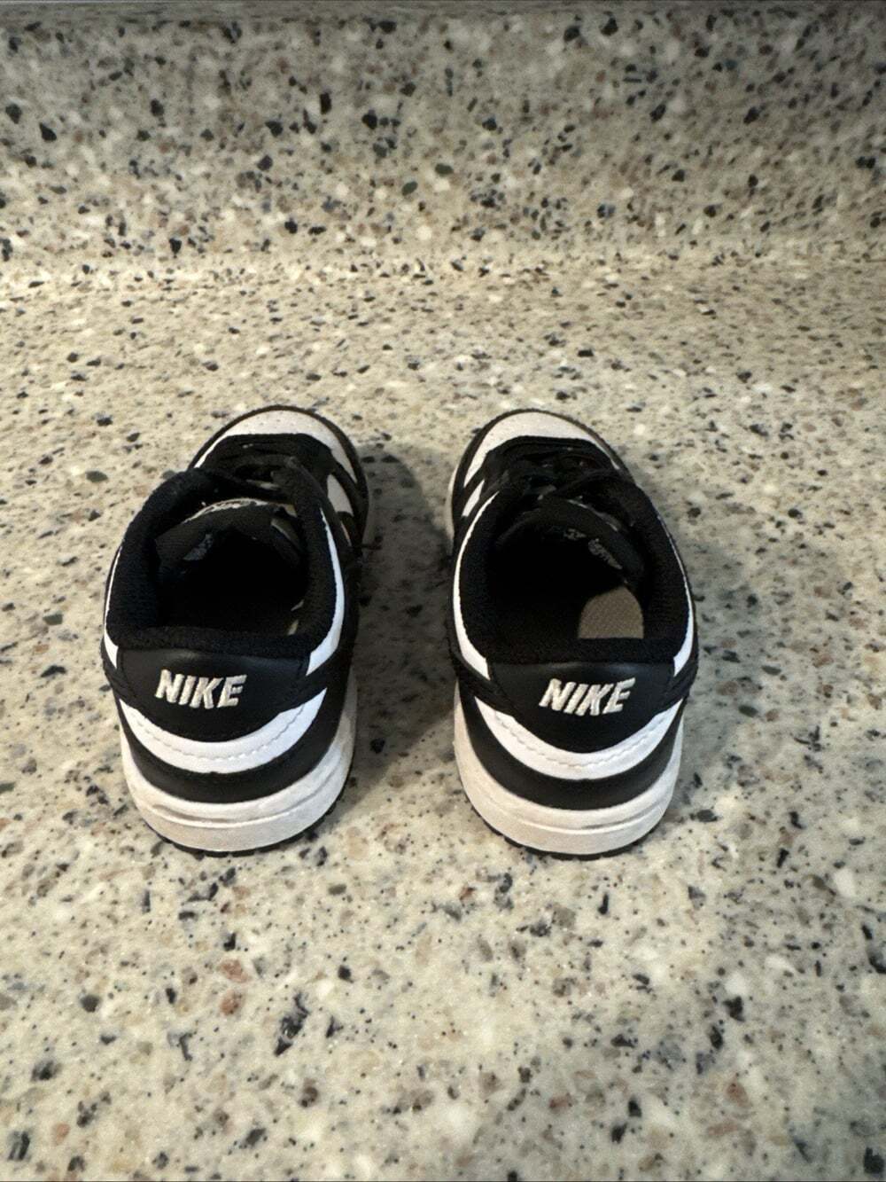 Nike Baby Toddler Black/White Dunk Low Sneaker Shoes, CW1589-100 (TD) Size 5C - Picture 4 of 7